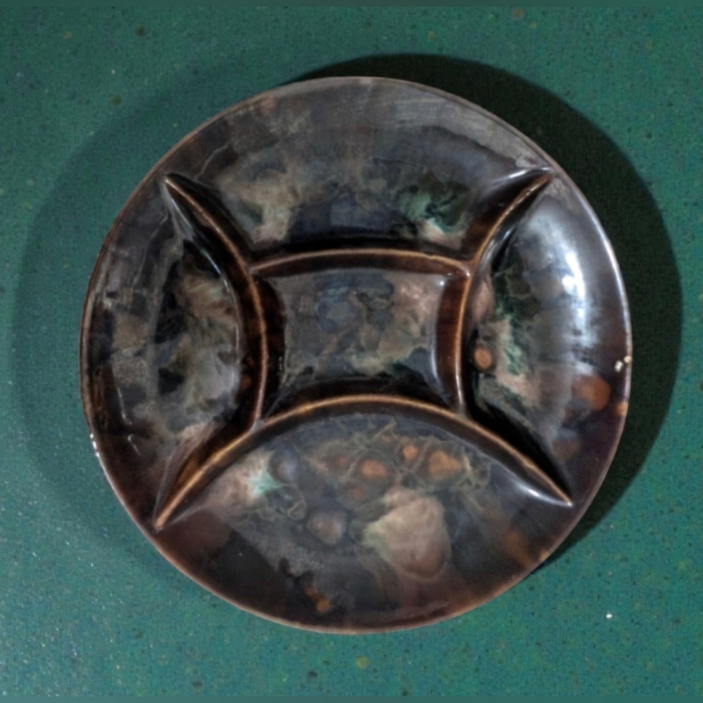 Vintage Mid-Century Modern (MCM) Beauceware Ceramic Appetizer Dish